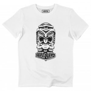 T-shirt Tiki – Dessin Porte-Bonheur Tahitien