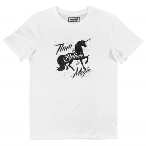 T-shirt Time to believe in magic – Tshirt Licorne magique