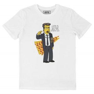 T-shirt Twin Peaks Pie – Tshirt Twin Peaks x Simpsons