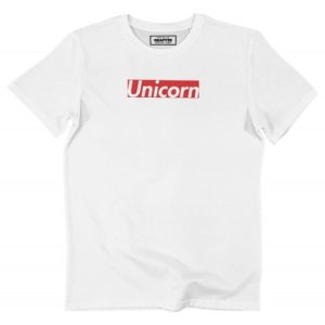 T-shirt Unicorn Logo Box – Tee-shirt Parodie Logo Supreme