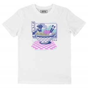 T-shirt Vaporwave Ramen – Bol Japonais Couleur Neon