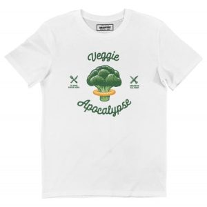 T-shirt Veggie Apocalypse – Tee-shirt Brocoli Humour  Grafitee