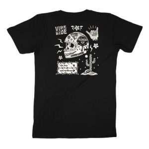 T-shirt Vibe & Ride – Theme Moto et Flash Tattoo