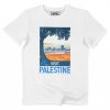T-shirt Visit Palestine – Tshirt Pub Vintage pour la Palestine