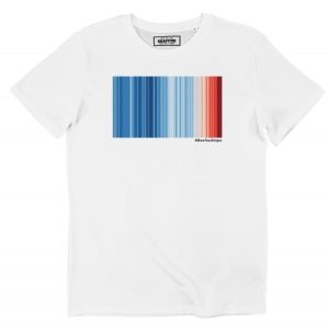T-shirt Warming Stripes – Rechauffement Climatique Mondial