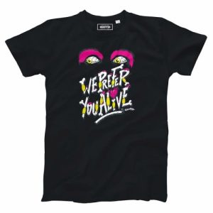 T-shirt We Prefer You Alive – Monstre Halloween  Grafitee
