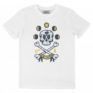 T-shirt Weirdo – Crane a 3 Yeux, Lune, Cle et Serrure  Grafitee