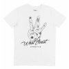 T-shirt West Coast – Tshirt Signe de la Main � W � Gangs US  Grafitee
