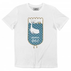 T-shirt Whales – lllustration en Defense des Baleines  Grafitee