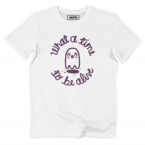 T-shirt What A Time – Message Mignon et Drole  Grafitee