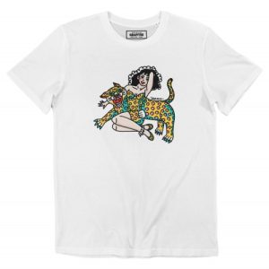 T-shirt Wild Pin Up – Tshirt Pin-up et Panthere Asiatique  Grafitee