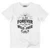 T-shirt Wild and Free – Tshirt a Message sur l’Espoir  Grafitee