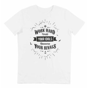 T-shirt Work Hard – Message Mantr   Grafitee