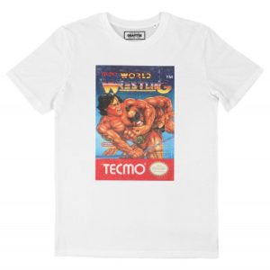 T-shirt World Wrestling – Tee-shirt Retro Gaming Tecmo  Grafitee