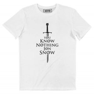 T-shirt You Know Nothing – Tshirt Jon Snow Game of Thrones  Grafitee