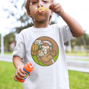 T-shirt enfant Chimpanze  Maman et bebe Singe
