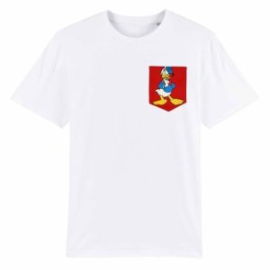 T-shirt a poche Donal Duck – Personnage Disney  Grafitee