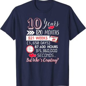 10th Wedding Anniversary Gift for Couple T-Shirt - Apparel, Mug, Home Decor - Perfect Gift For Everyone 1 10th Wedding Anniversary Gift for Couple T Shirt Apparel Mug Home Decor Perfect Gift For Everyone 2