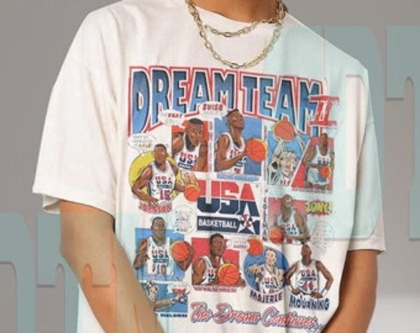 1992 Nba Dream Team Olympic Basketball Players Nba Vintage T-shirt – Apparel, Mug, Home Decor – Perfect Gift For Everyone