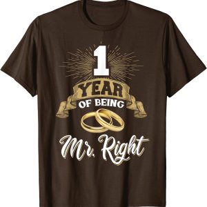 1st Wedding Anniversary Gift For Him 1 Years Married Husband T-Shirt - Apparel, Mug, Home Decor - Perfect Gift For Everyone 2 1st Wedding Anniversary Gift For Him 1 Years Married Husband T Shirt Apparel Mug Home Decor Perfect Gift For Everyone 3