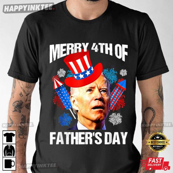4th Of July Joe Biden Confused Merry 4th Of Father’s Day T-Shirt – Apparel, Mug, Home Decor – Perfect Gift For Everyone