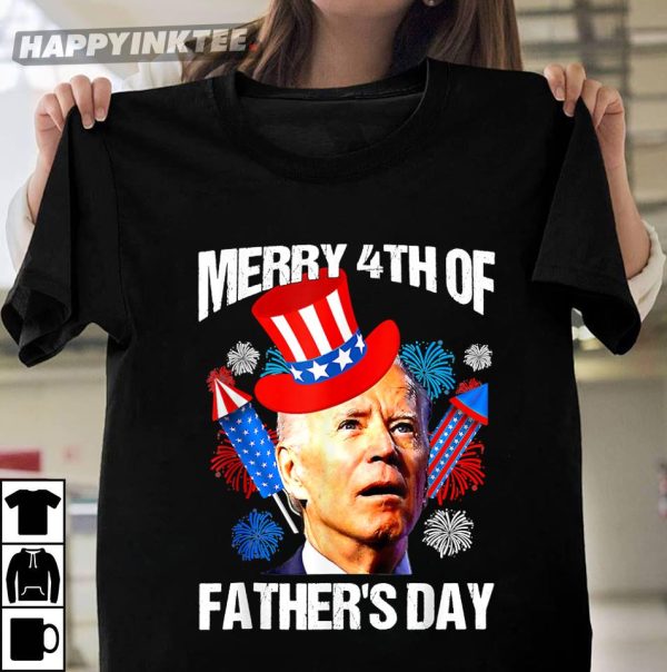 4th Of July Joe Biden Confused Merry 4th Of Father’s Day T-Shirt – Apparel, Mug, Home Decor – Perfect Gift For Everyone