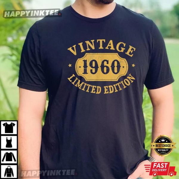 62nd Birthday 62 Years Old Anniversary Best Limited 1960 T-Shirt – Apparel, Mug, Home Decor – Perfect Gift For Everyone