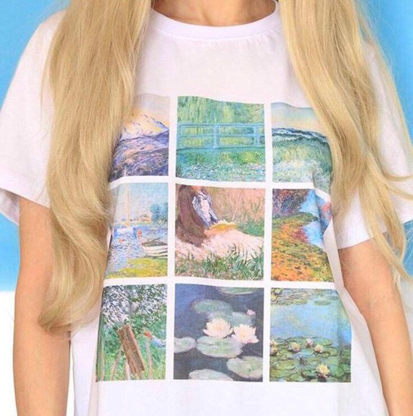 Claude Monet Oil Paitings Artworks Unisex T-shirt Aesthetic Shirt For Family Friend – Apparel, Mug, Home Decor – Perfect Gift For Everyone