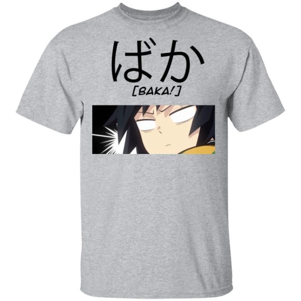 Demon Slayer Giyuu Baka Shirt Kimetsu No Yaiba Tee  All Day Tee