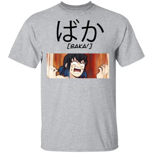 Demon Slayer Inosuke Baka Shirt Kimetsu No Yaiba Tee  All Day Tee