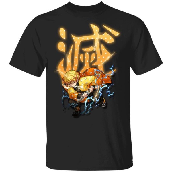 Demon Slayer Kisatsutai Zenitsu Shirt Kimetsu No Yaiba Tee  All Day Tee