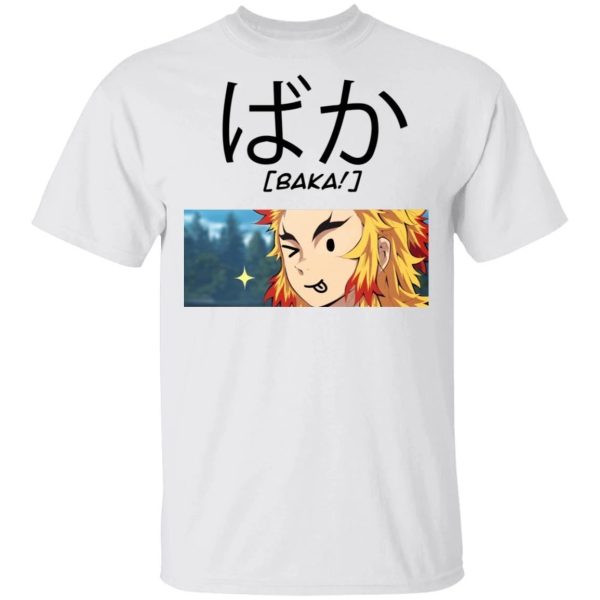 Demon Slayer Rengoku Baka Shirt Kimetsu No Yaiba Tee  All Day Tee