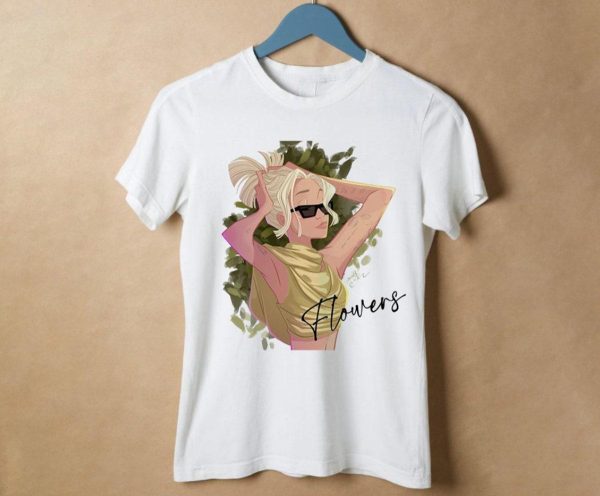 Disney Miley Cyrus Flowers Comic Unisex Style T-shirt – Apparel, Mug, Home Decor – Perfect Gift For Everyone