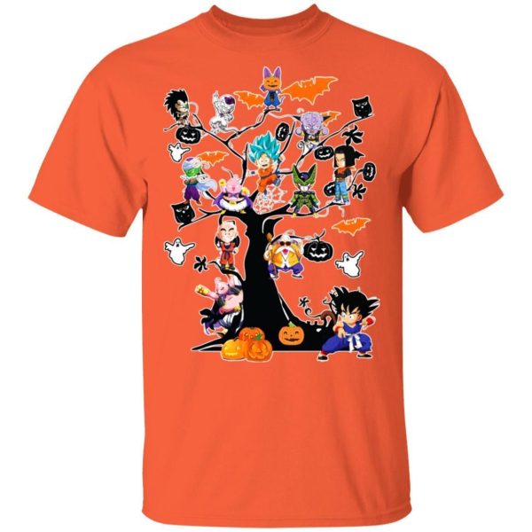 Dragon Ball Characters on Halloween Tree Shirt Saiyans Halloween Tee  All Day Tee