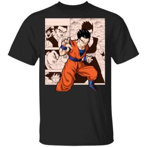 Dragon Ball Gohan Shirt Anime Character Mix Manga Style Tee All Day Tee 1