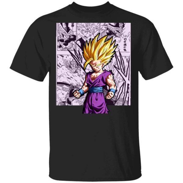 Dragon Ball Gohan Super Saiyan Shirt Anime Character Mix Manga Style Tee  All Day Tee