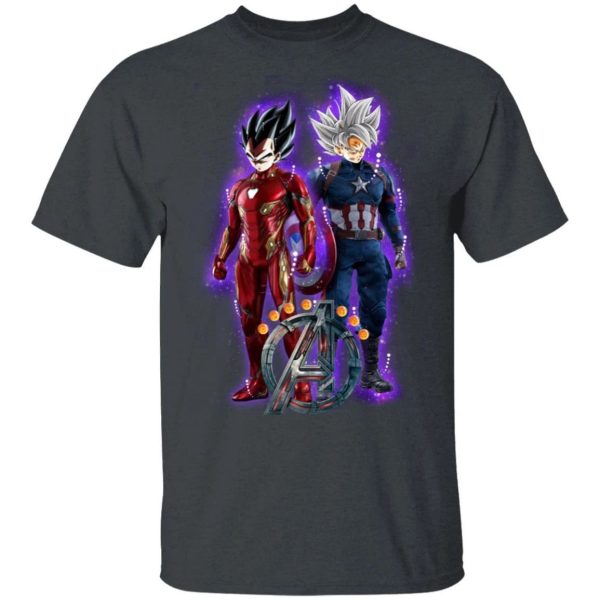 Dragon Ball Goku Avengers T-shirt Anime Tee  All Day Tee