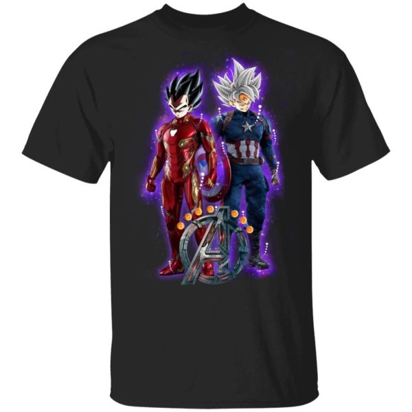 Dragon Ball Goku Avengers T-shirt Anime Tee  All Day Tee