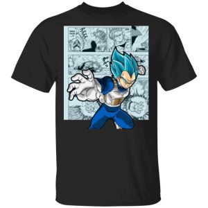 Dragon Ball Vegeta Blue Shirt Anime Character Mix Manga Style Tee  All Day Tee Dragon Ball Vegeta Blue Shirt Anime Character Mix Manga Style Tee  All Day Tee
