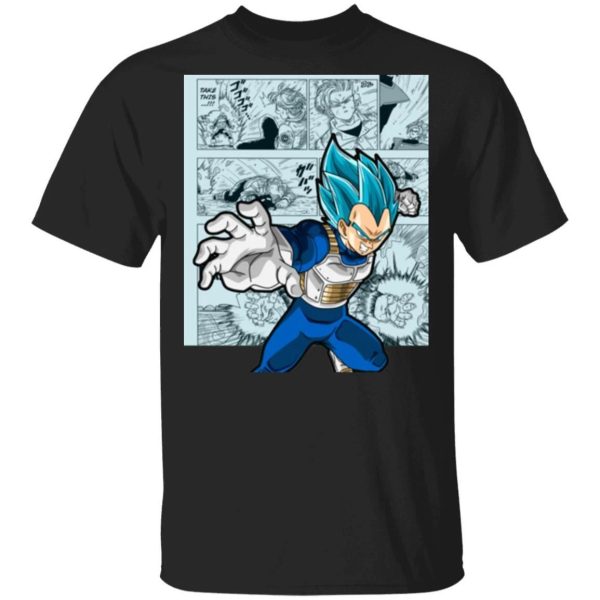 Dragon Ball Vegeta Blue Shirt Anime Character Mix Manga Style Tee  All Day Tee