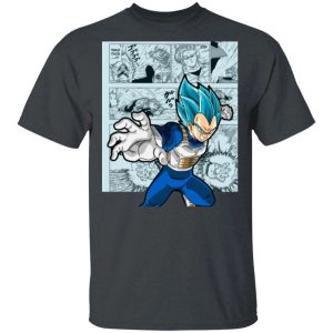 Dragon Ball Vegeta Blue Shirt Anime Character Mix Manga Style Tee All Day Tee 4