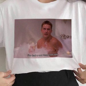 Friends Series Chandler Bing ‘a Very Long Hard Day’ T-shirt Best Fans Gifts – Apparel, Mug, Home Decor – Perfect Gift For Everyone