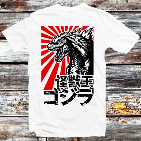 Godzilla Japanese Style Unisex T-shirt Best Fans Gifts – Apparel, Mug, Home Decor – Perfect Gift For Everyone