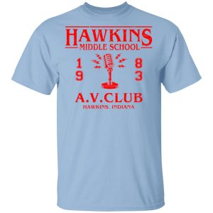 Hawkins Middle Schools 1983 A.V. Club Shirt Hawkins Middle Schools 1983 A.V. Club Shirt