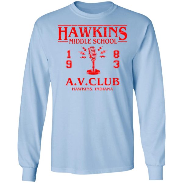 Hawkins Middle Schools 1983 A.V. Club Shirt