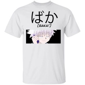 Hunter X Hunter Killua Baka Shirt Funny Character Tee  All Day Tee Hunter X Hunter Killua Baka Shirt Funny Character Tee  All Day Tee