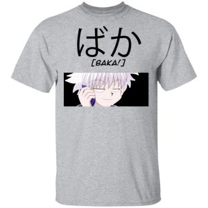 Hunter X Hunter Killua Baka Shirt Funny Character Tee  All Day Tee Hunter X Hunter Killua Baka Shirt Funny Character Tee  All Day Tee