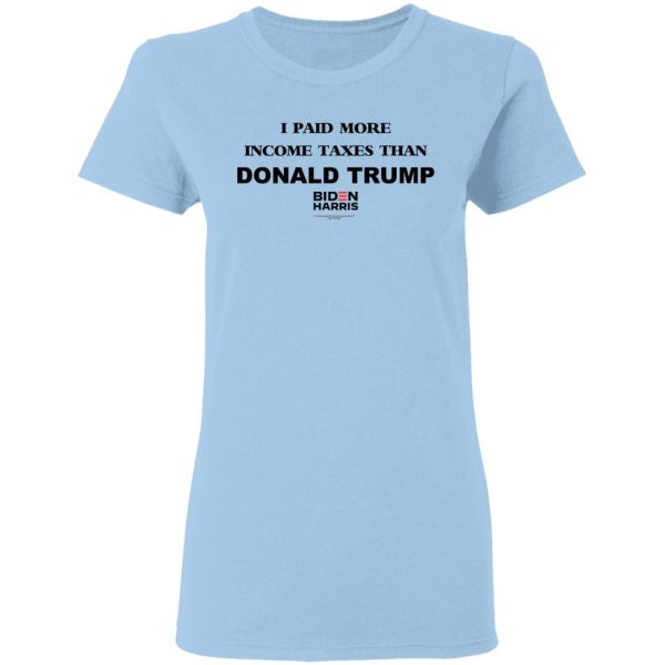 I Paid More Income Taxes Than Donald Trump Biden Harris 2020 T-Shirts, Hoodies, Sweater