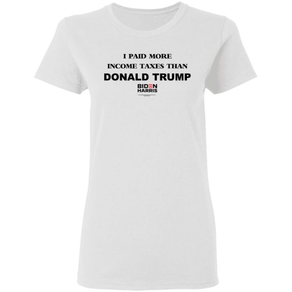 I Paid More Income Taxes Than Donald Trump Biden Harris 2020 T-Shirts, Hoodies, Sweater