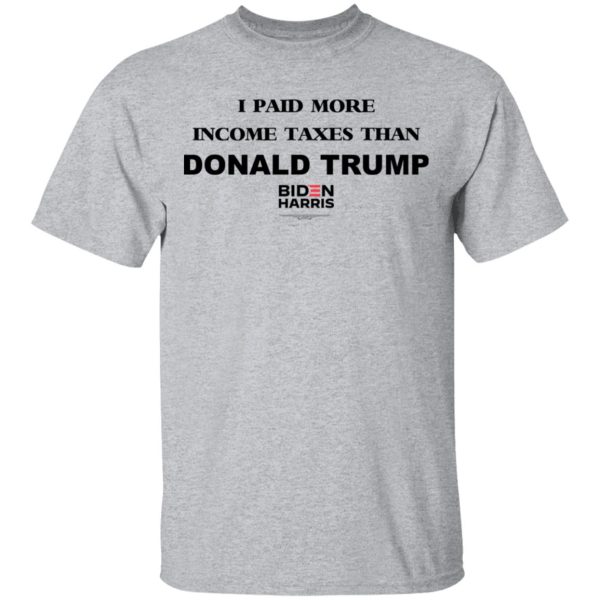 I Paid More Income Taxes Than Donald Trump Biden Harris 2020 T-Shirts, Hoodies, Sweater